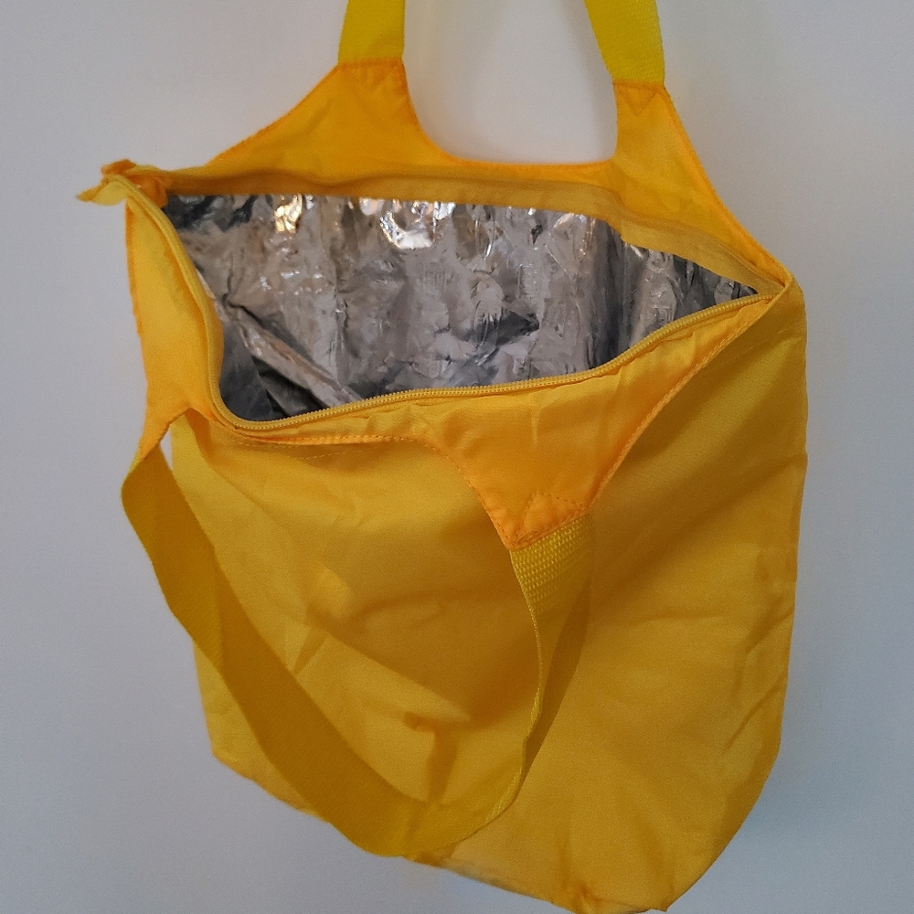 California Innovations Bold Yellow Temperature Insulated Picnic Cooler Tote Bag - Picture 5 of 11